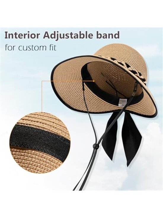 Women\'s, Sun Straw Hats UPF 50+ UV Sun Protection Wide Brim